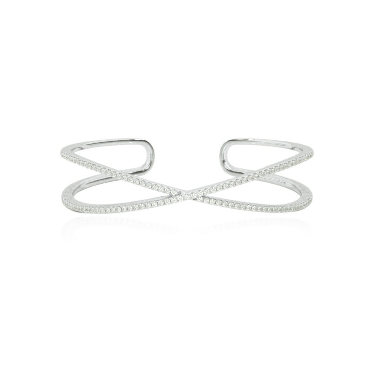 Dainty Lab Made Diamond Bangle Bracelet