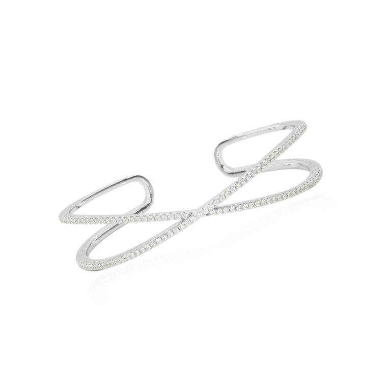 Dainty Lab Made Diamond Bangle Bracelet
