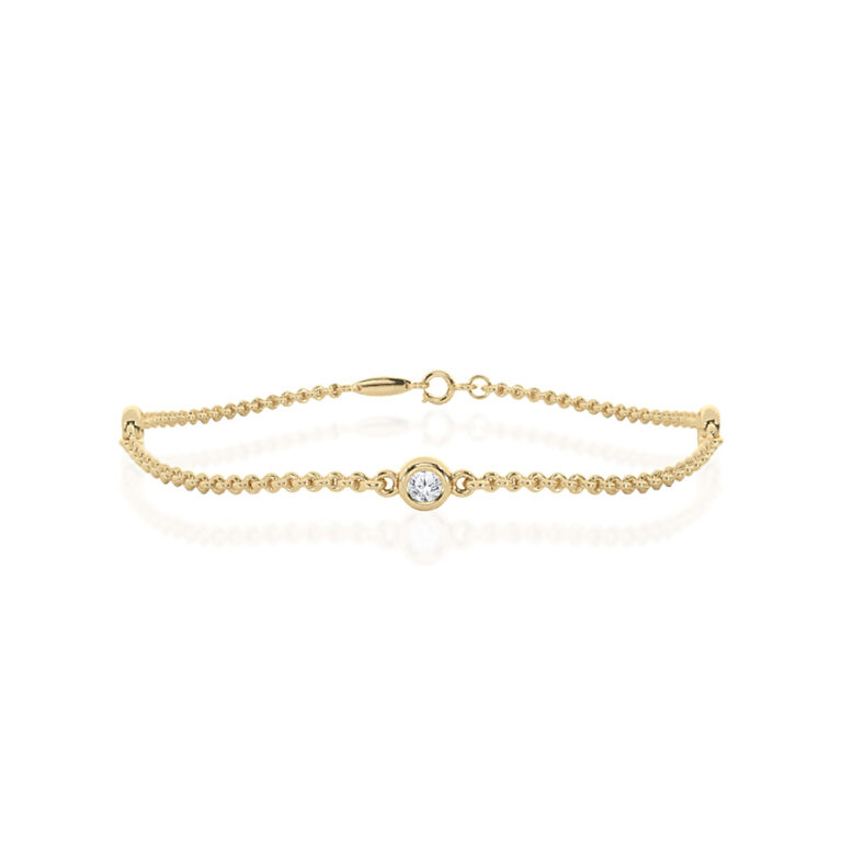 Three Stone Lab Grown Diamond Bracelet