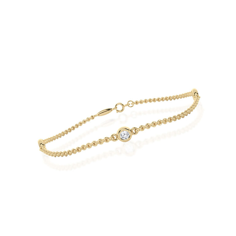 Three Stone Lab Grown Diamond Bracelet
