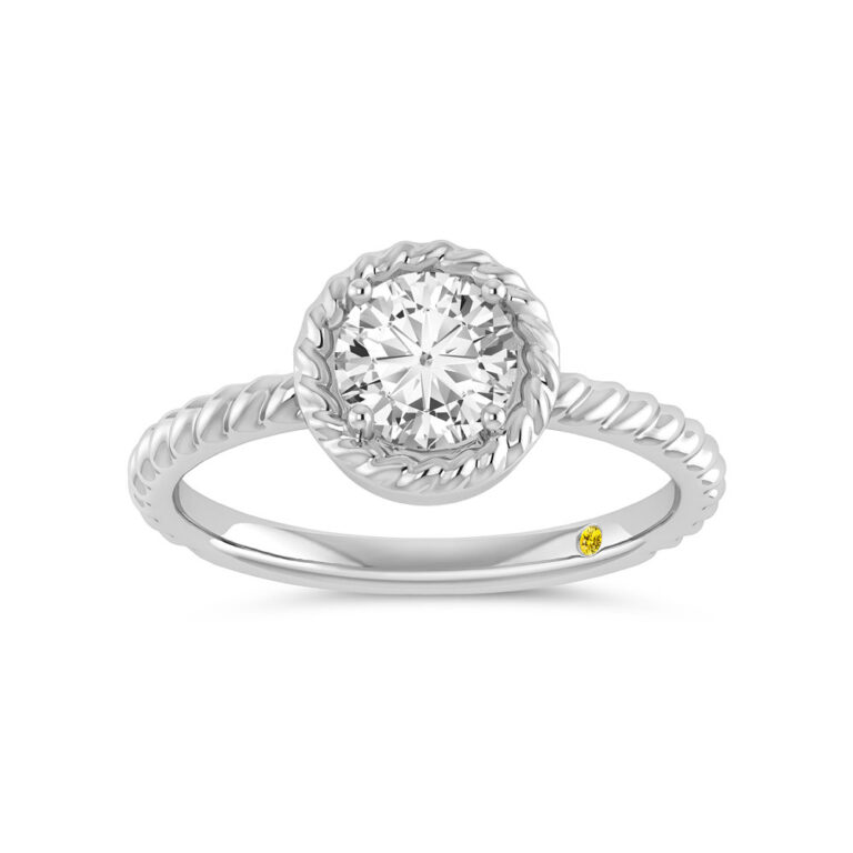 Soleil Lab Grown Pear Shaped Solitiare Diamond Ring