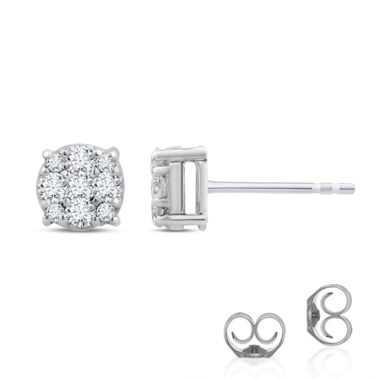 Magnificent Lab Grown Stud Diamond Earrings