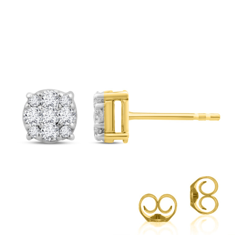 Magnificent Lab Grown Stud Diamond Earrings