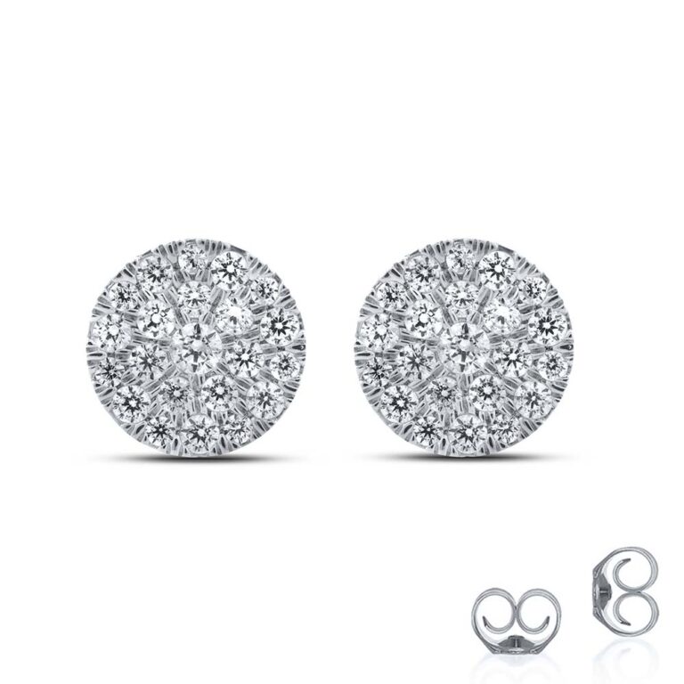 Concentric Lab Grown Diamond Stud Earrings