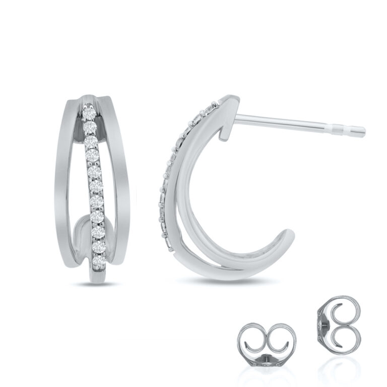 Pear Shaped Dangling Lab Created Diamond Earrings