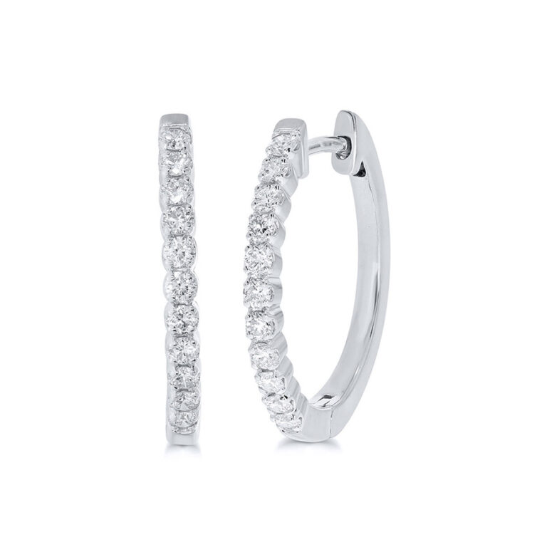 Dangling Lab Grown Diamond Hoop Earring