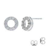 14K yellow Gold 1/3 ct. tw. _1,Lab Grown Circle Diamond Earrings