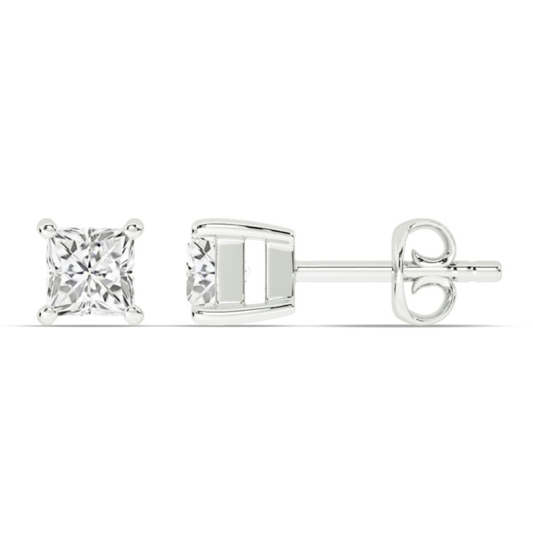ピアス HYERES LOR Essence 10K(W) Lab Diamond  Earrings HL4E5142 Lab Grown Diamond Earrings Made with 18K Recycled Gold | Kimaï