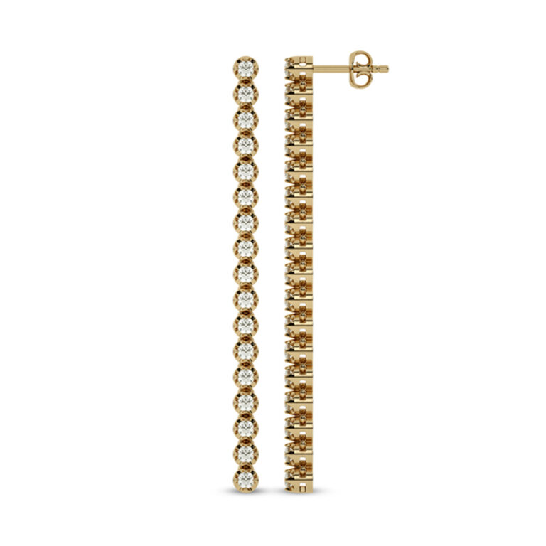 Cascading Brilliant Lab Grown Diamond Earrings