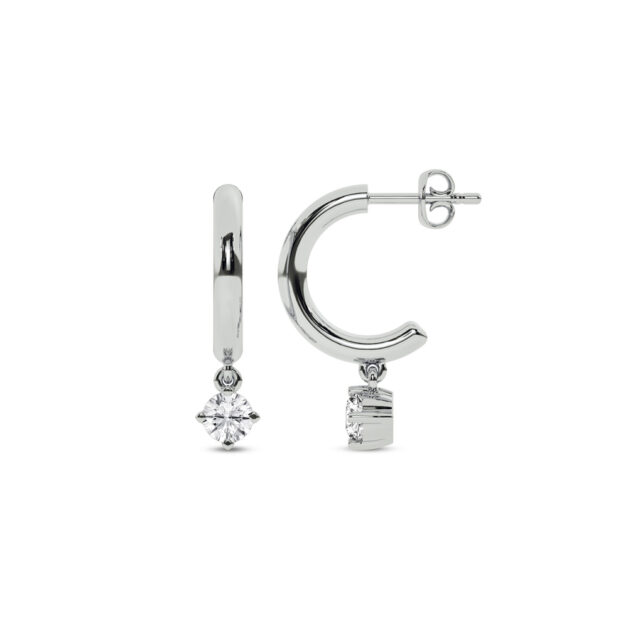 Arclight Lab Grown Diamond Earrings | 14K White Gold  1 ct. tw._1