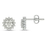 Sunfire Lab Grown Diamond Stud Earrings | 14K White Gold 1 1/2 ct. tw._1