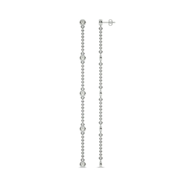 Golden Thread Lab Grown Diamond Earrings