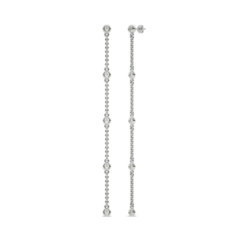 Golden Thread Lab Grown Diamond Earrings