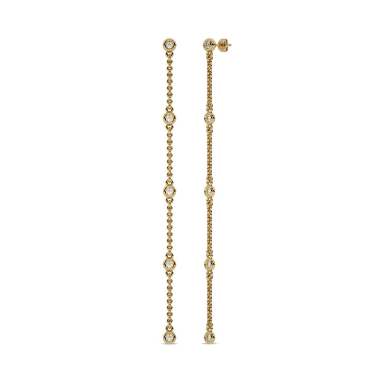 Golden Thread Lab Grown Diamond Earrings