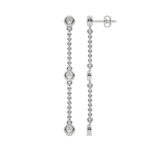 Luminous Strands Lab Grown Diamond Earrings | 14K White Gold 1/2 ct. tw._1