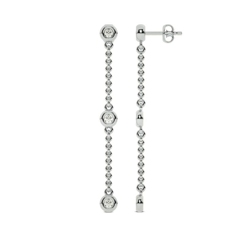 Luminous Strands Lab Grown Diamond Earrings