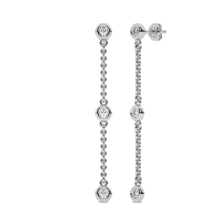 Luminous Strands Lab Grown Diamond Earrings