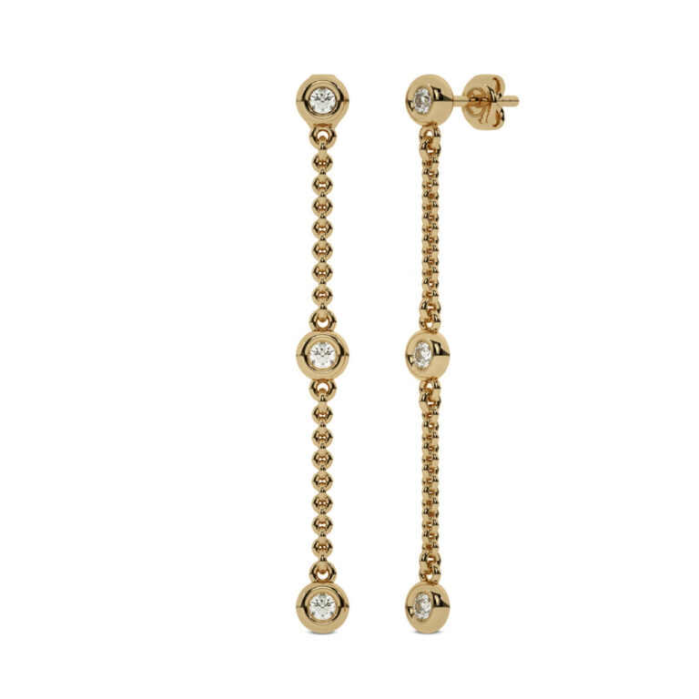 Luminous Strands Lab Grown Diamond Earrings