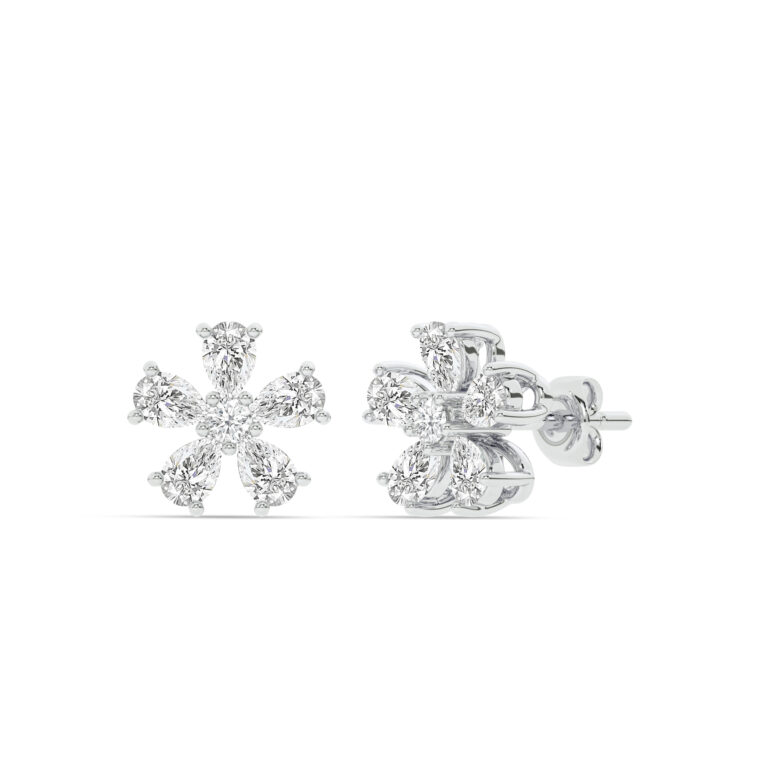 Blossoming Brilliance Lab Grown Diamond Earrings