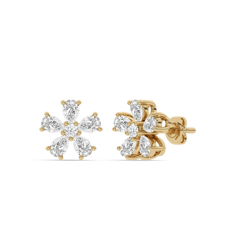 Blossoming Brilliance Lab Grown Diamond Earrings