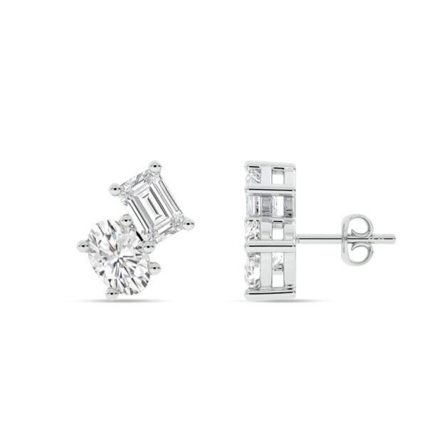 Soul Mates Lab Grown Diamond Earrings | 14K White Gold 2 ct. tw._1