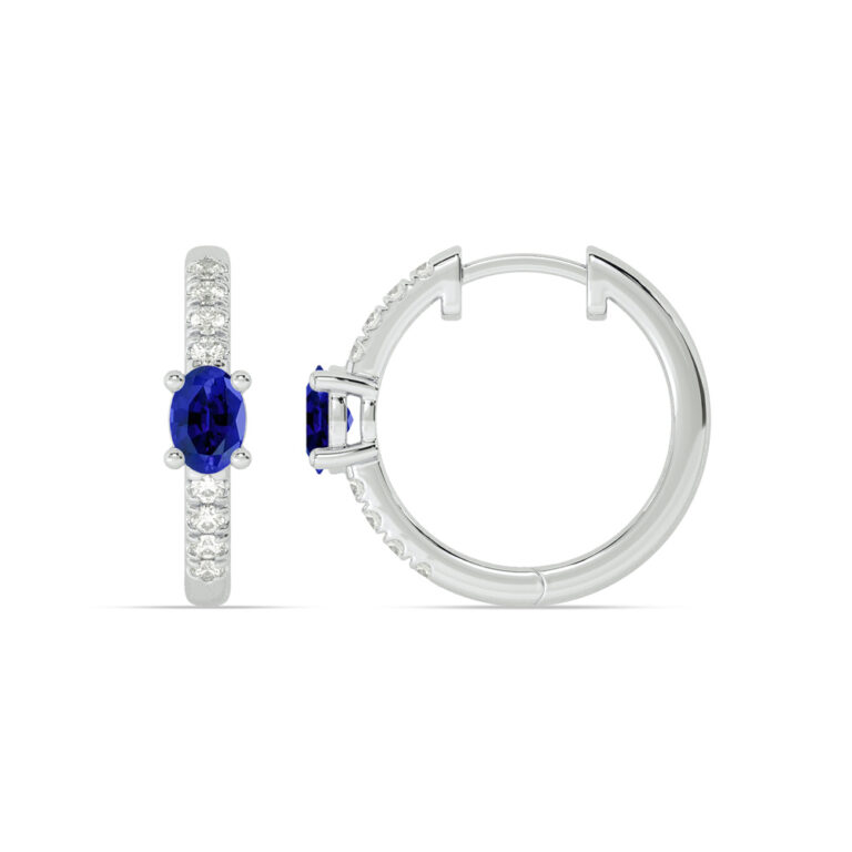 Lab Grown Diamond Celestial Stop Huggie Earring