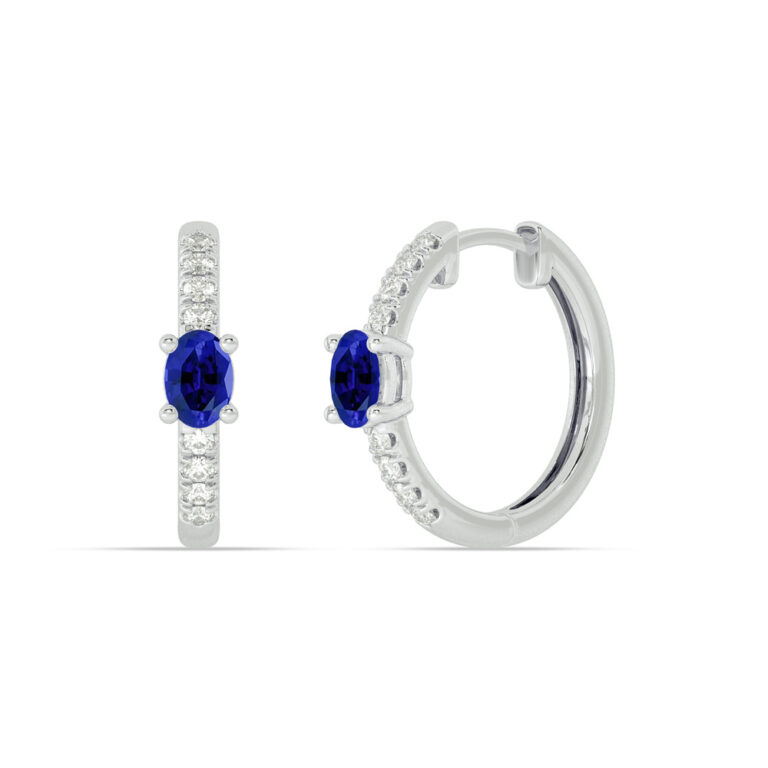 Lab Grown Diamond Celestial Stop Huggie Earring