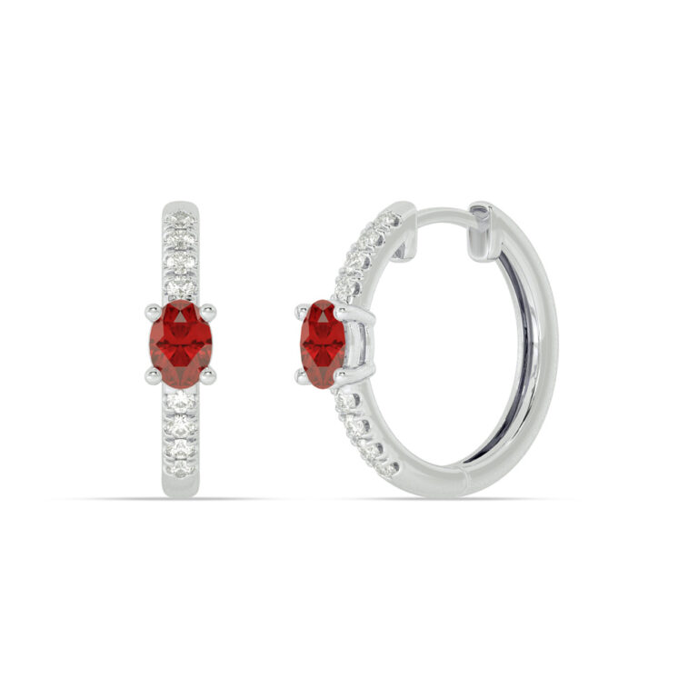 Lab Grown Diamond Celestial Stop Huggie Earring