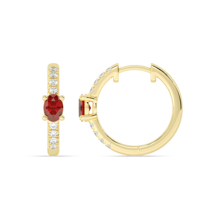 Lab Grown Diamond Celestial Stop Huggie Earring