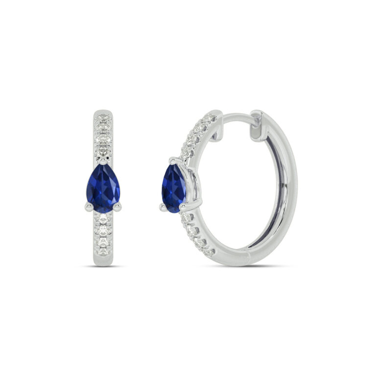 Lab Grown Diamond Celestial Stop Huggie Earring