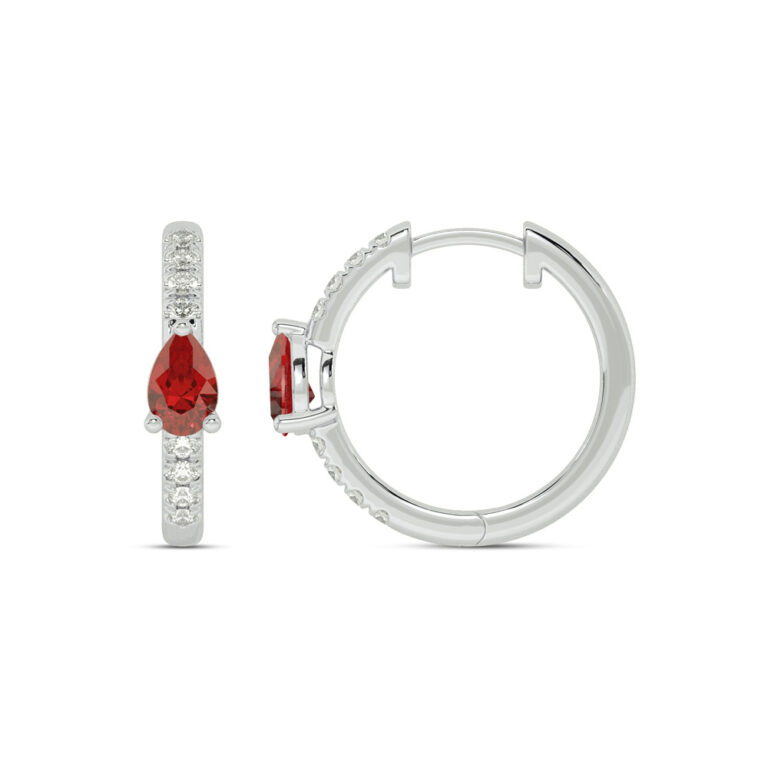 Lab Grown Diamond Celestial Stop Huggie Earring