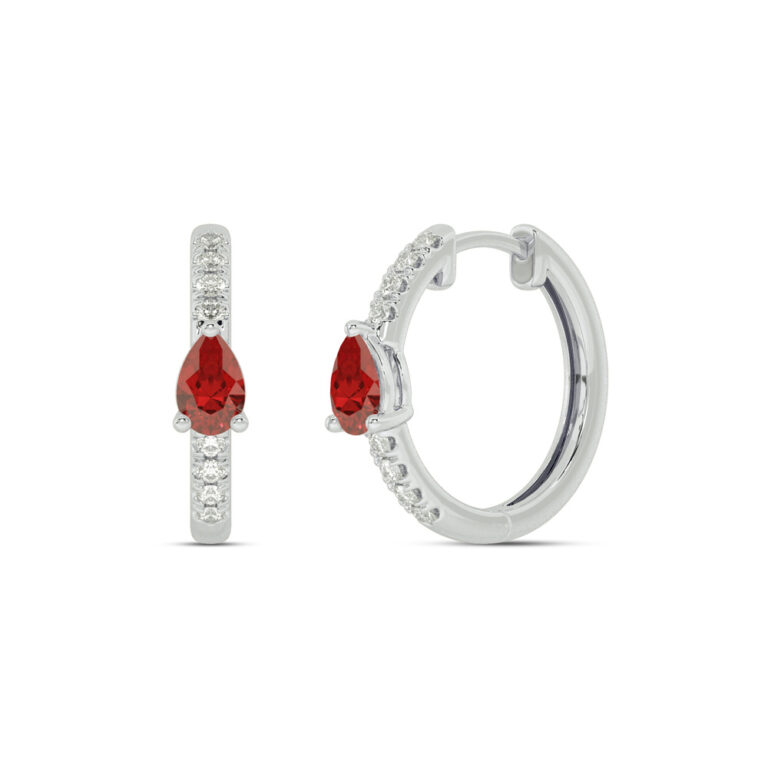 Lab Grown Diamond Celestial Stop Huggie Earring