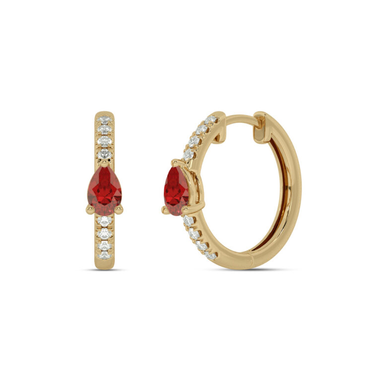 Lab Grown Diamond Celestial Stop Huggie Earring