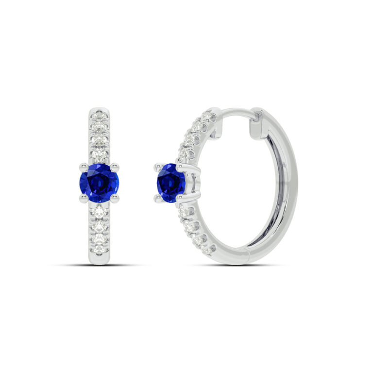 Lab Grown Diamond Celestial Stop Huggie Earring