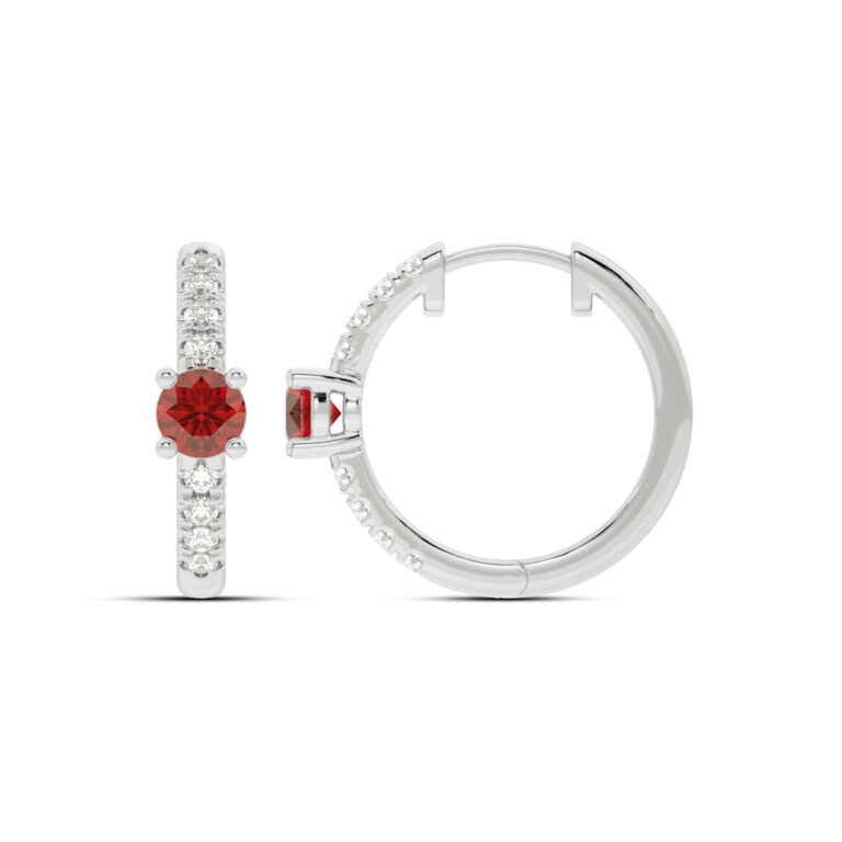 Lab Grown Diamond Celestial Stop Huggie Earring