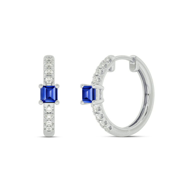 Lab Grown Diamond Celestial Stop Huggie Earring