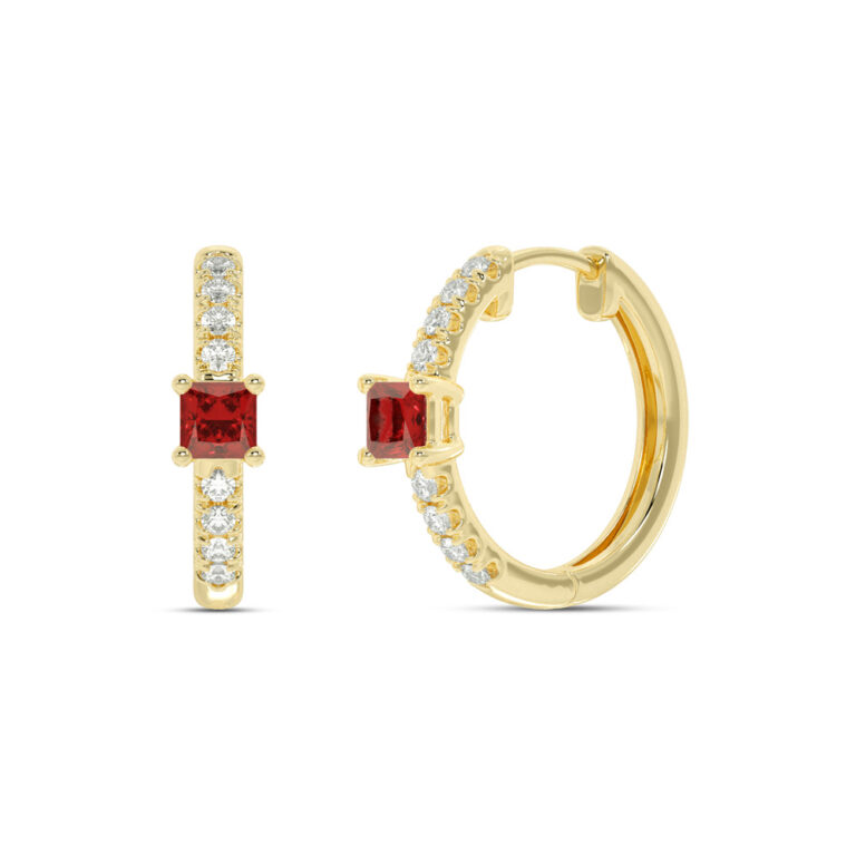 Lab Grown Diamond Celestial Stop Huggie Earring