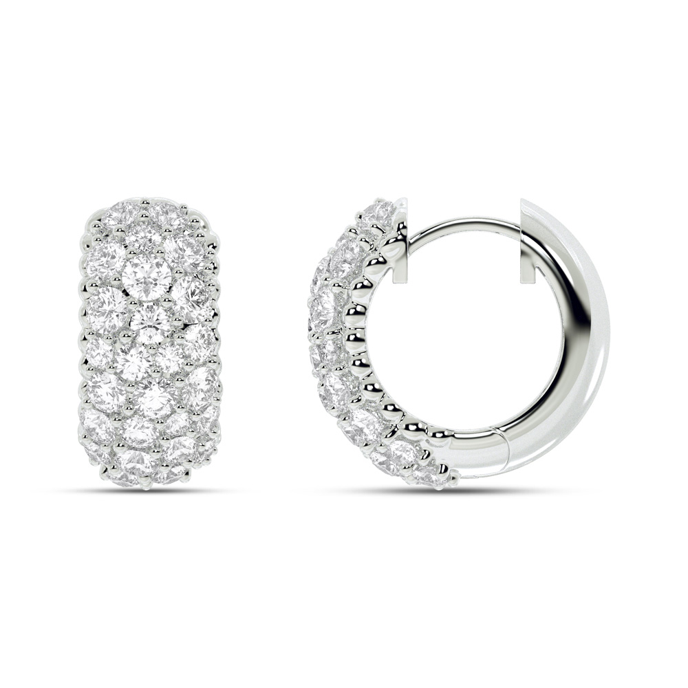 Stellar Embrace Lab Grown Diamond Huggie Earring LA JOYA