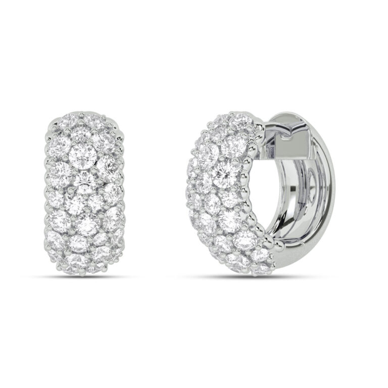 Stellar Embrace Lab Grown Diamond Huggie Earring