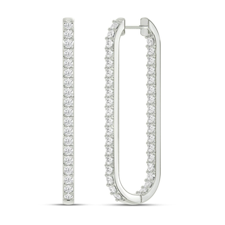 Clipped in Glam Lab Grown Diamond Earrings