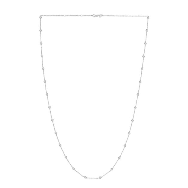 Lab Grown Diamond Station Necklace | 925 Sterling Silver 1 ct. tw. (36 inches) _1