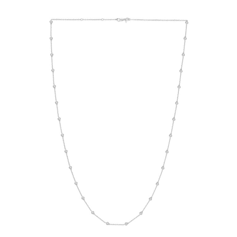 Lab Grown Diamond Station Necklace (36 inches)