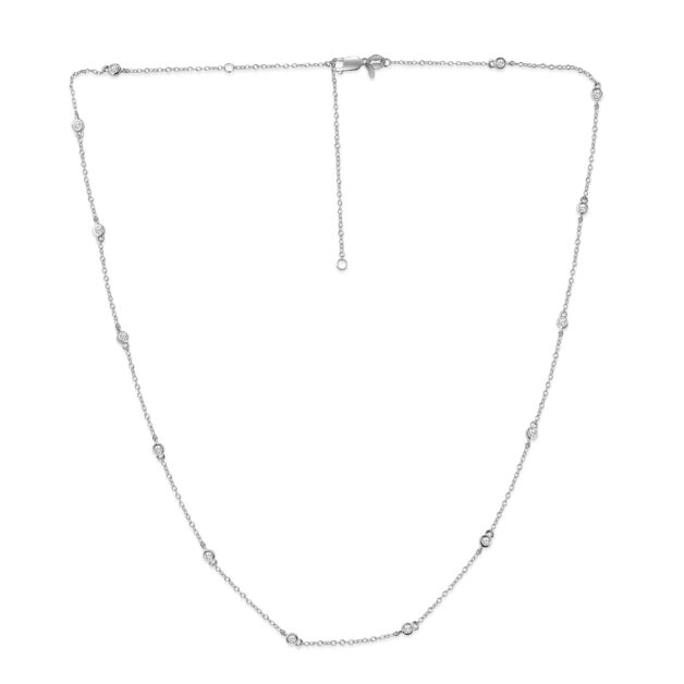Lab Grown Diamond Station Necklace (18-20 inches)