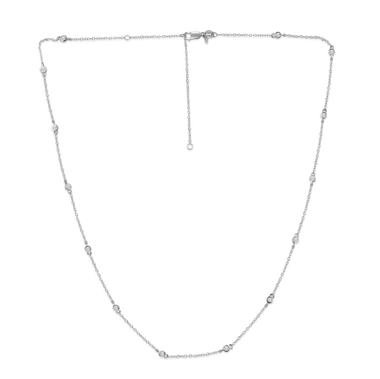 Lab Grown Diamond Station Necklace (18-20 inches)