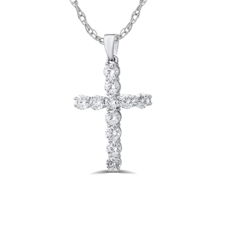 Luxe Lab Grown Diamond Cross Necklace