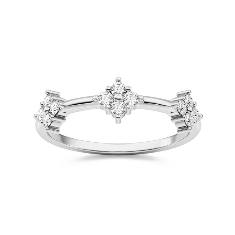 Clover Themed Lab Grown Diamond Ring