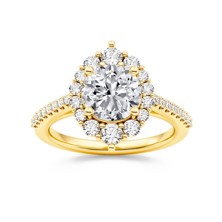 Lab Grown Ever Bloom Diamond Engagement Ring