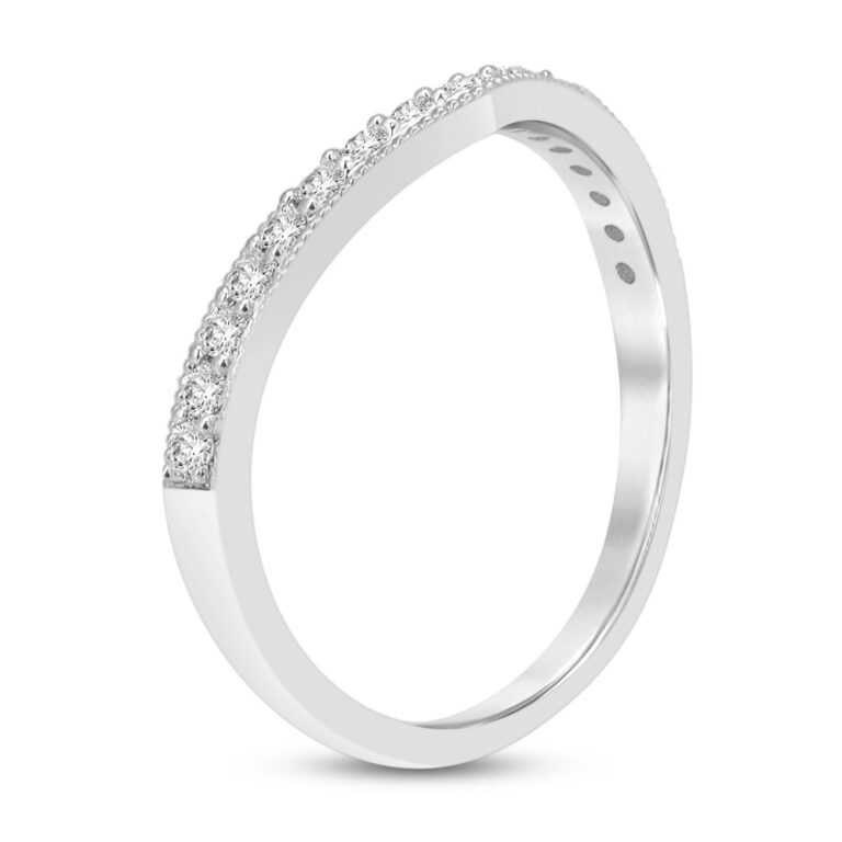 Chic Contured Lab Grown Diamond Ring