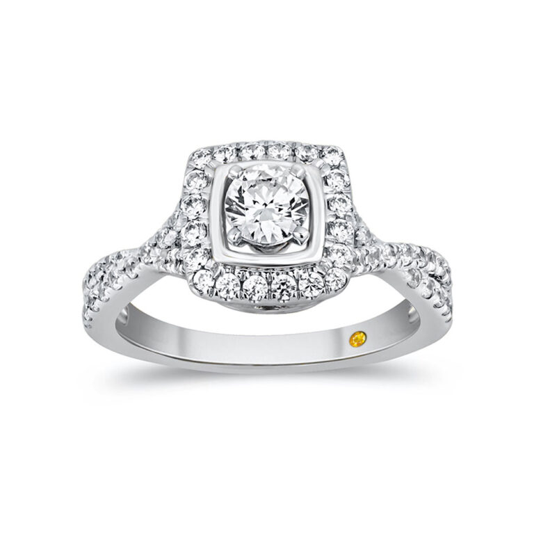 Intertwined Shank Cushion Shaped Lab Grown Diamond Ring