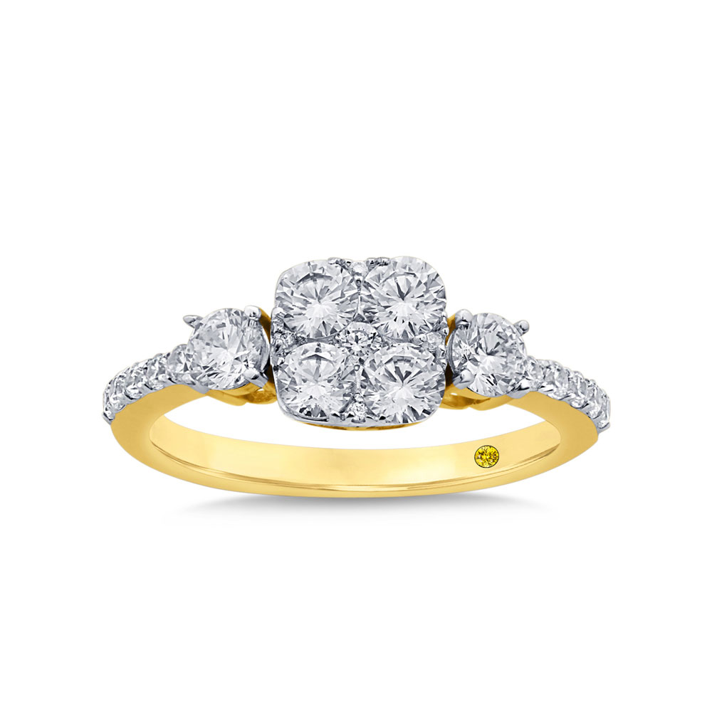 La Joya Jewelry Giselle Lab Grown Diamond Ring | White Gold 1 1/2 CT. TW.
